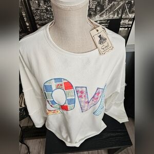 Love Patchwork Top Easel Size Small